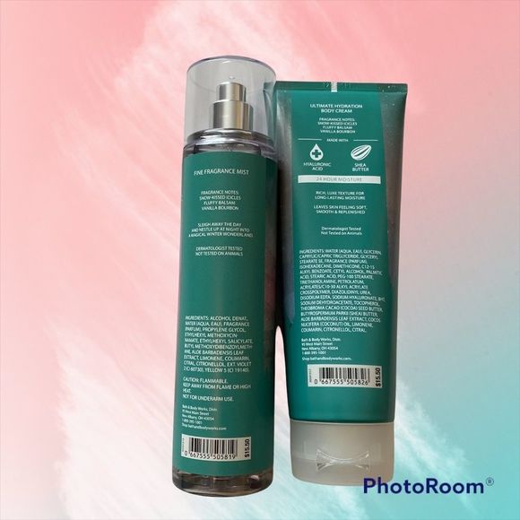 BBW Sleigh Rides and Snuggles Fine Mist and Body Cream Set - Picture 2 of 3